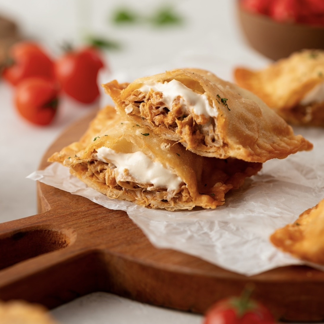 Pastel de Frango Desfiado Cremoso